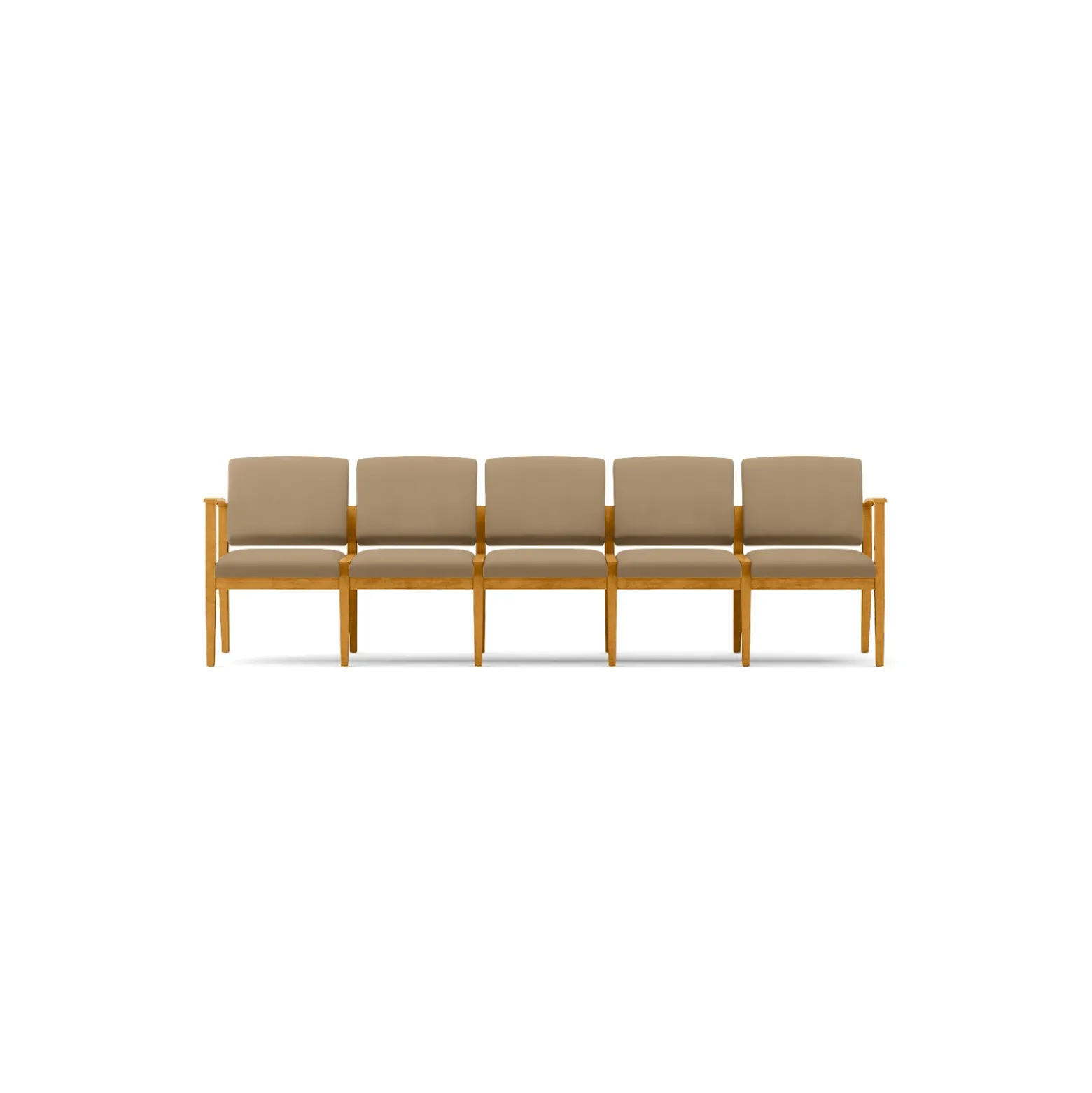 Mason Street Wood 5 Seat Sofa in Premium Upholstery
