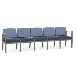 Mason Street Wood 5 Seat Sofa in Premium Upholstery