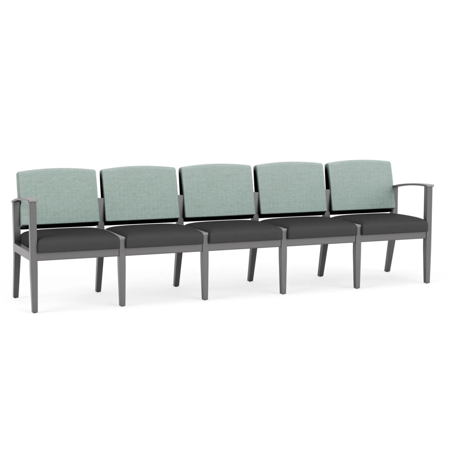 Mason Street Wood 5 Seat Sofa in Premium Upholstery