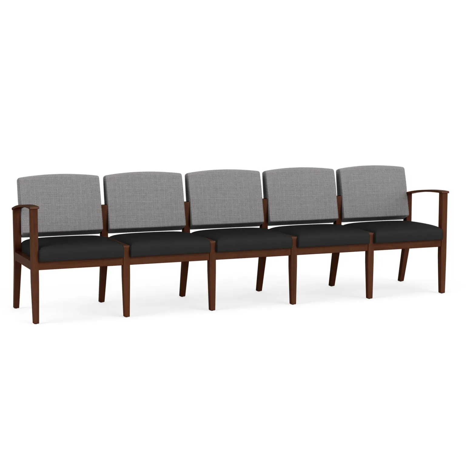 Mason Street Wood 5 Seat Sofa in Premium Upholstery