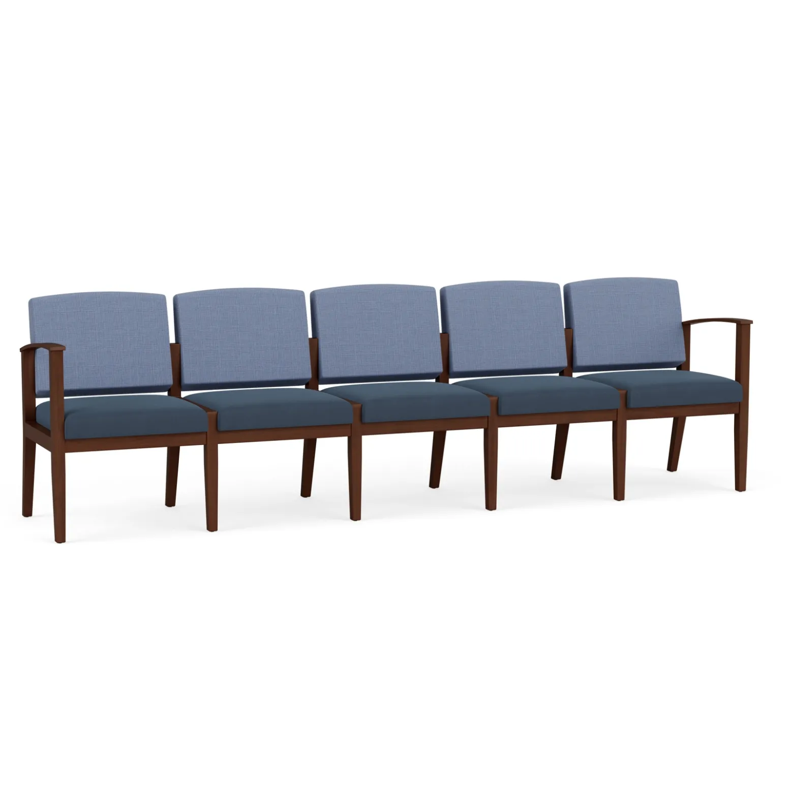 Mason Street Wood 5 Seat Sofa in Premium Upholstery