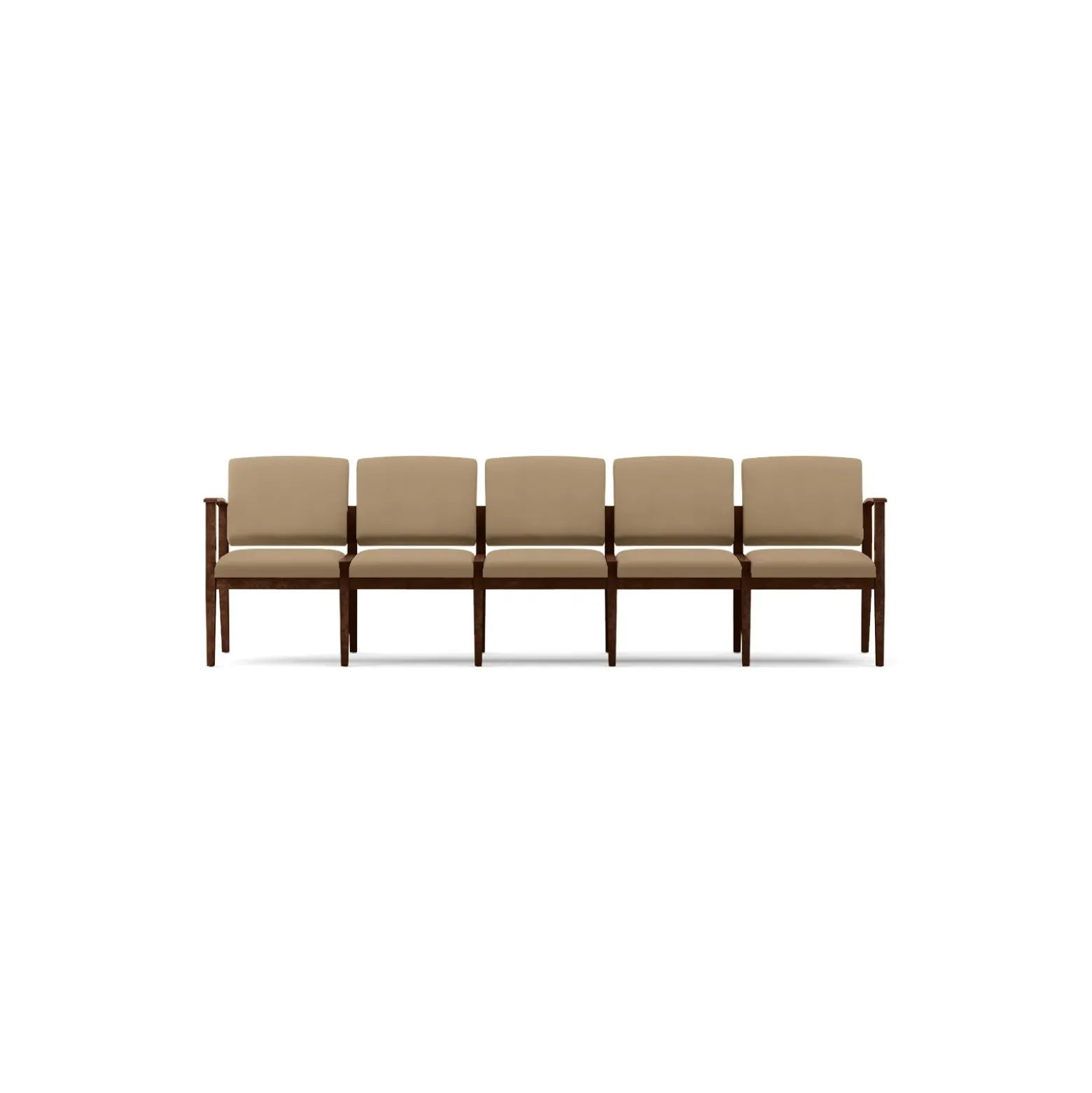 Mason Street Wood 5 Seat Sofa in Premium Upholstery