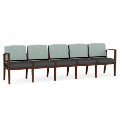 Mason Street Wood 5 Seat Sofa in Premium Upholstery