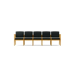 Mason Street Wood 5 Seat Sofa in Premium Upholstery