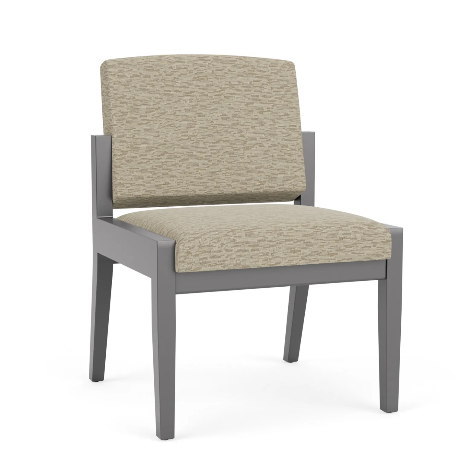 Mason Street Wood Armless Guest Chair in Standard Upholstery