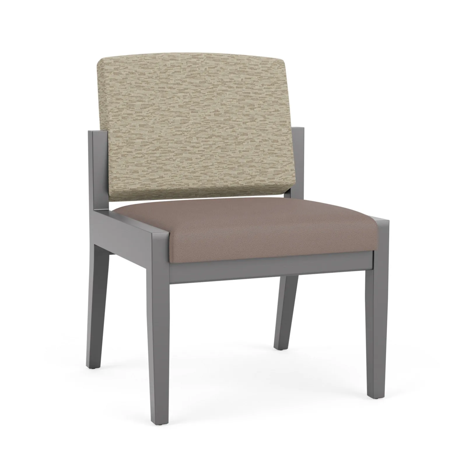 Mason Street Wood Armless Guest Chair in Standard Upholstery