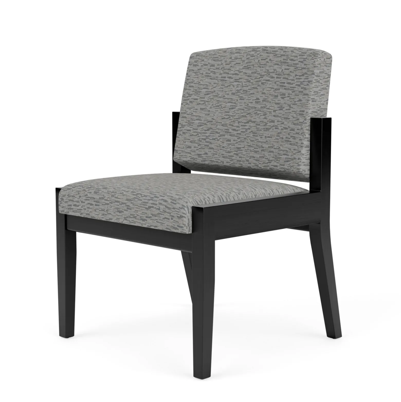 Mason Street Wood Armless Guest Chair in Standard Upholstery
