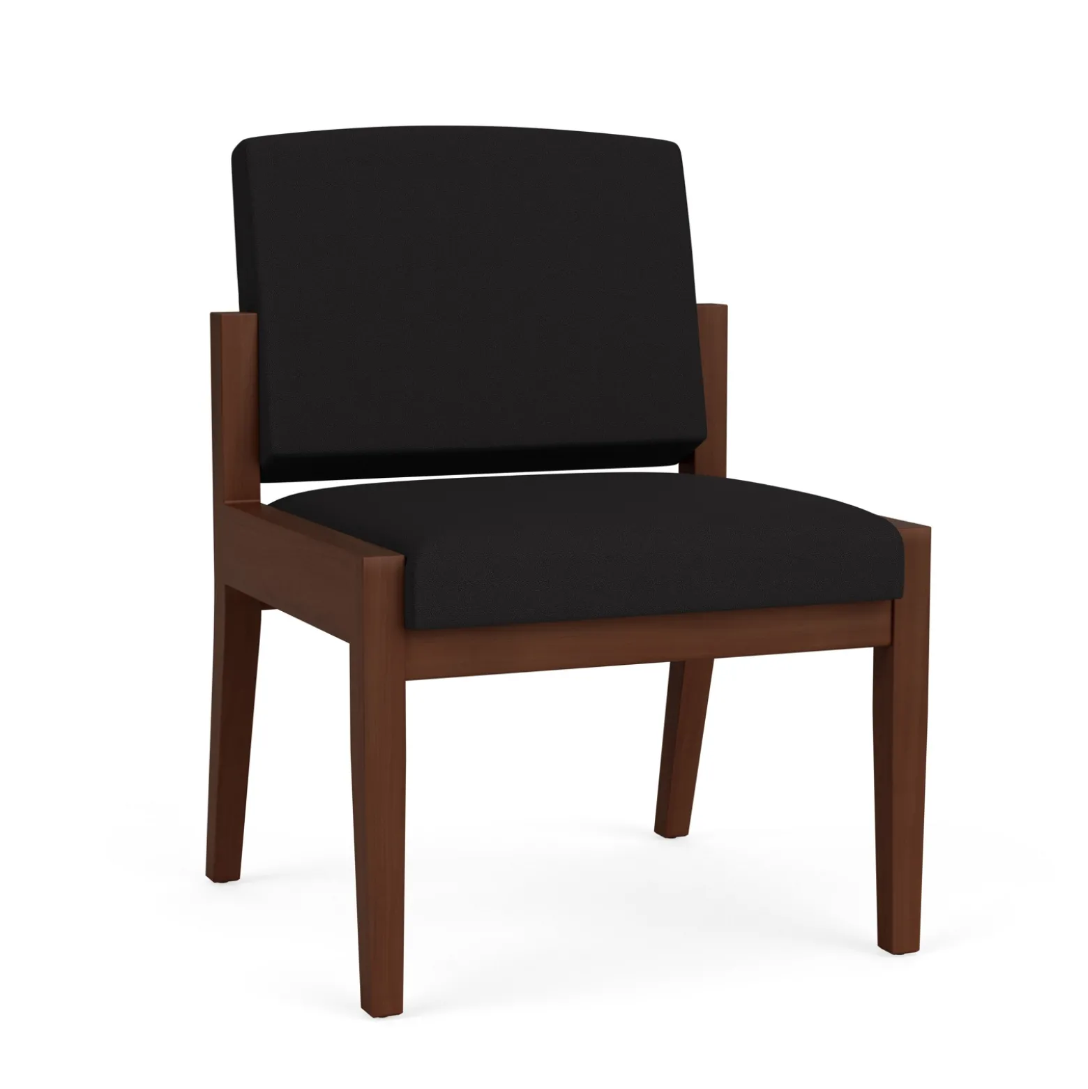 Mason Street Wood Armless Guest Chair in Standard Upholstery