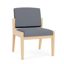 Mason Street Wood Armless Guest Chair in Standard Upholstery
