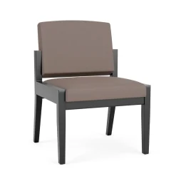 Mason Street Wood Armless Guest Chair in Standard Upholstery