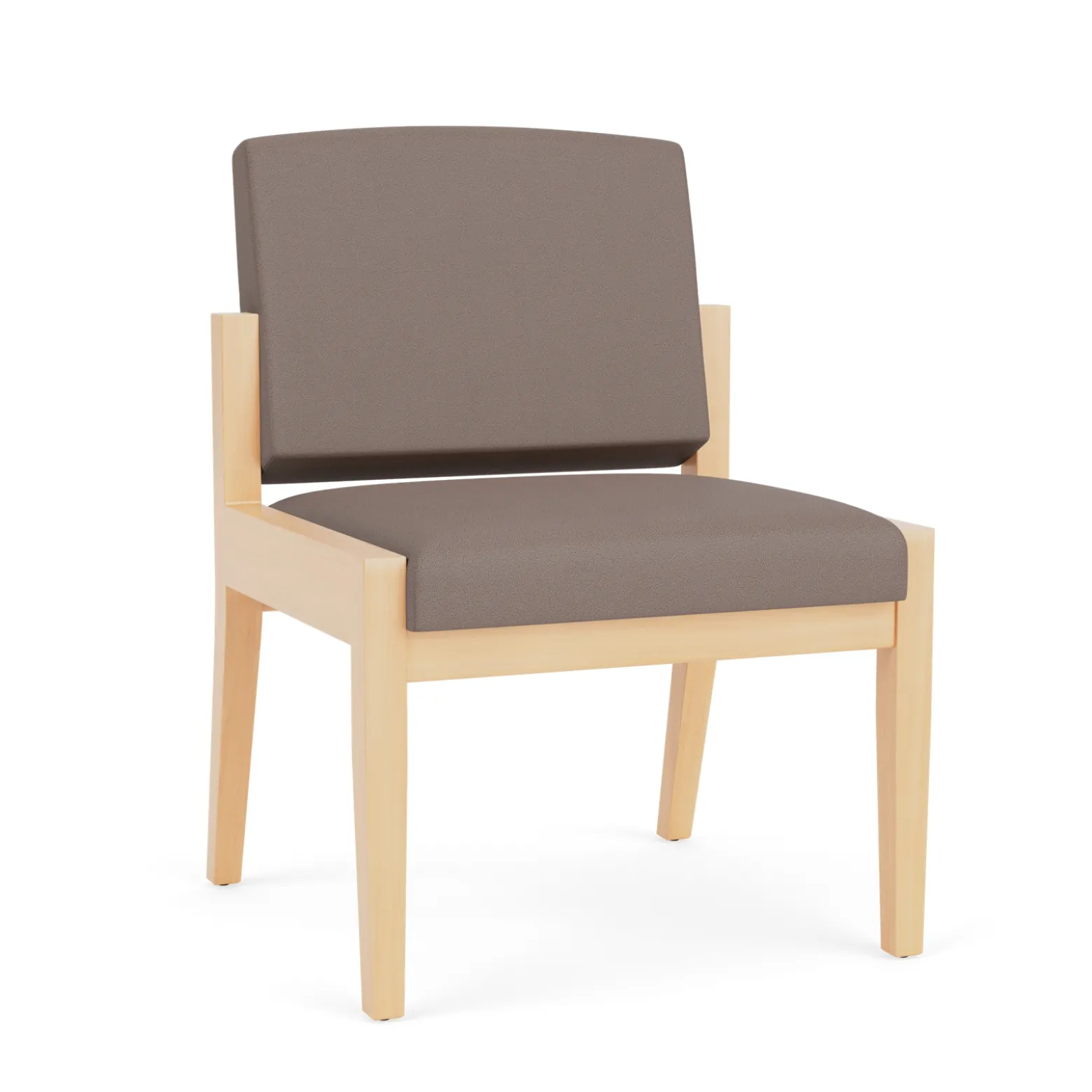 Mason Street Wood Armless Guest Chair in Standard Upholstery