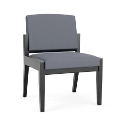 Mason Street Wood Armless Guest Chair in Standard Upholstery
