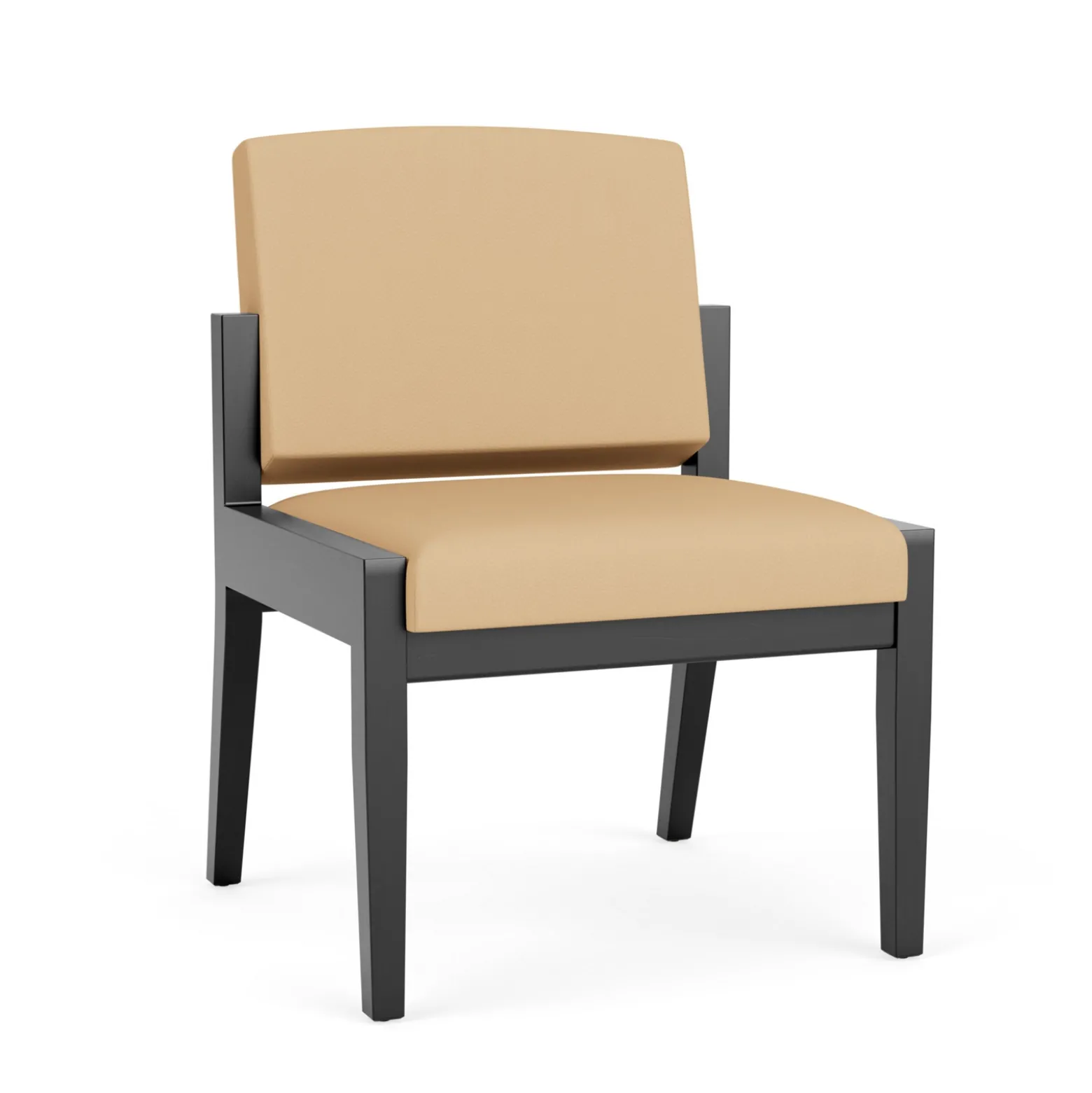 Mason Street Wood Armless Guest Chair in Standard Upholstery