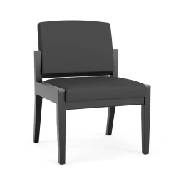 Mason Street Wood Armless Guest Chair in Standard Upholstery