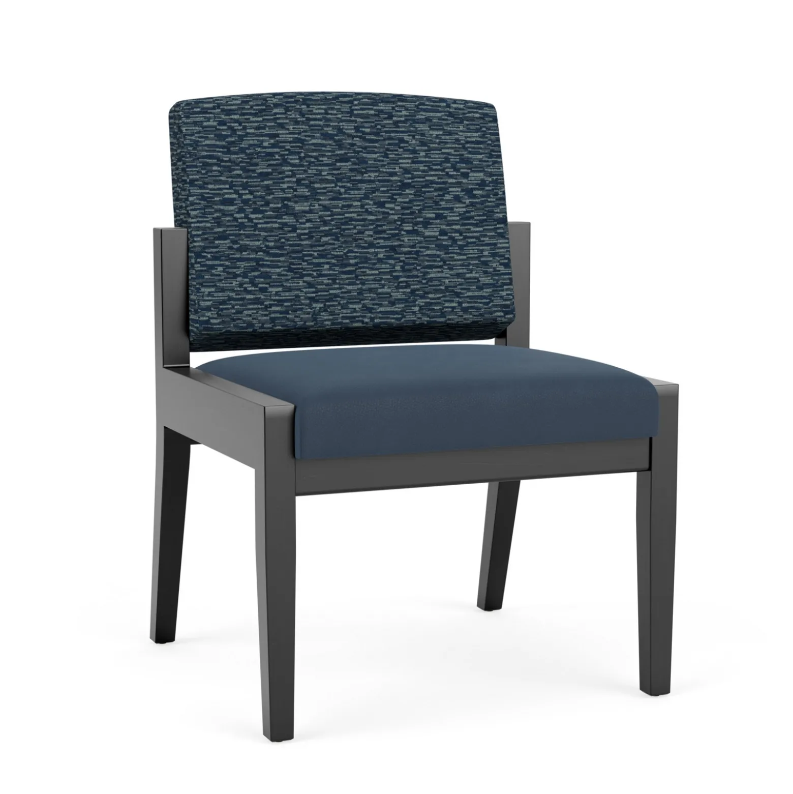 Mason Street Wood Armless Guest Chair in Standard Upholstery