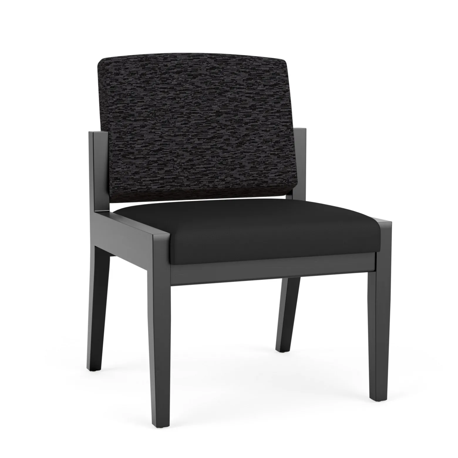 Mason Street Wood Armless Guest Chair in Standard Upholstery
