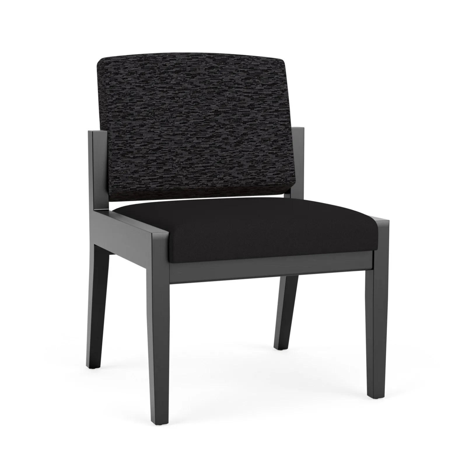 Mason Street Wood Armless Guest Chair in Standard Upholstery
