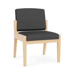 Mason Street Wood Armless Guest Chair in Standard Upholstery