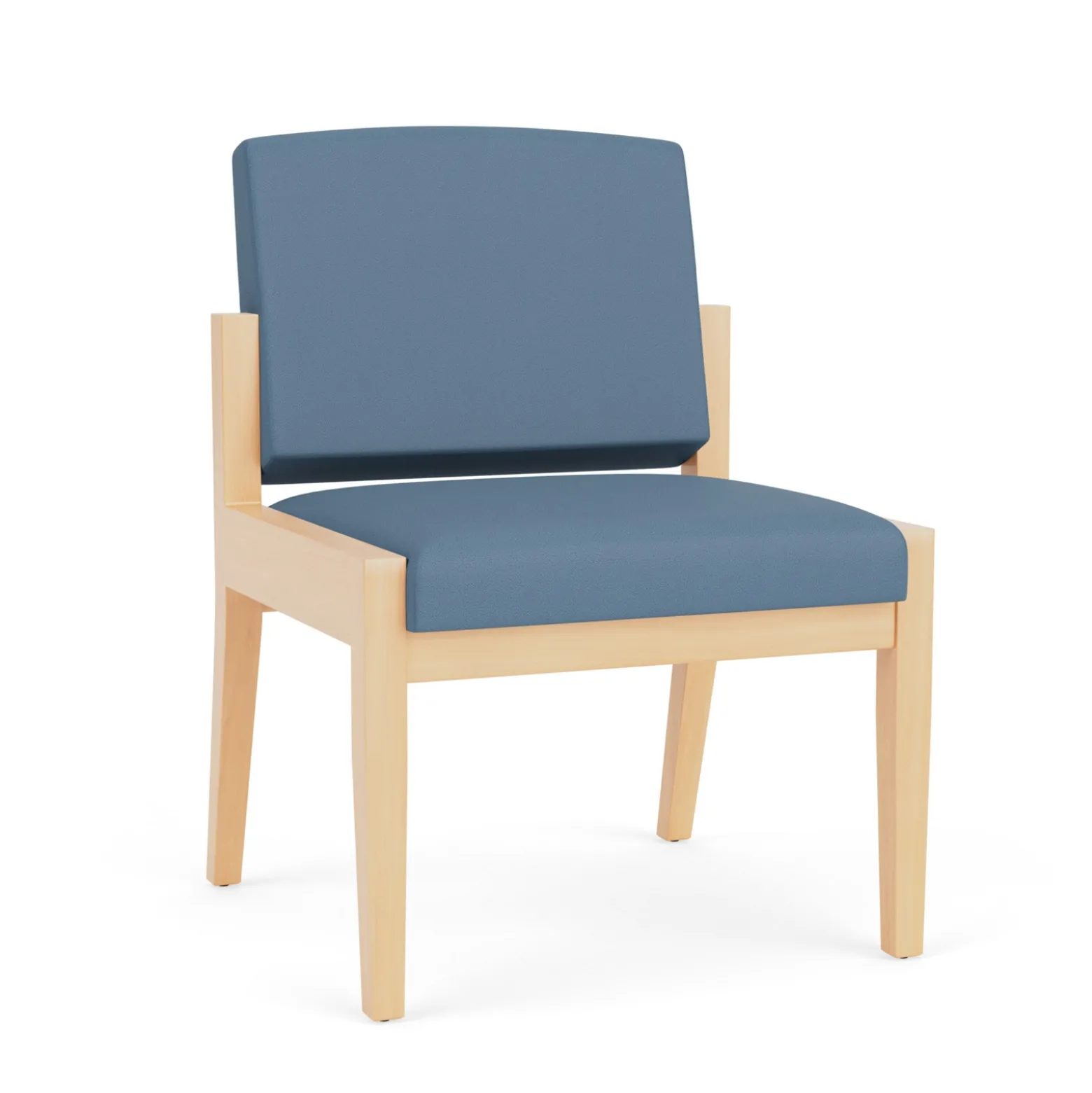 Mason Street Wood Armless Guest Chair in Standard Upholstery