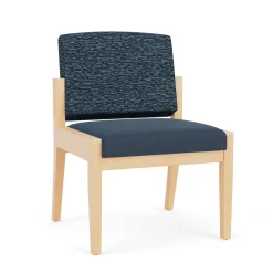 Mason Street Wood Armless Guest Chair in Standard Upholstery