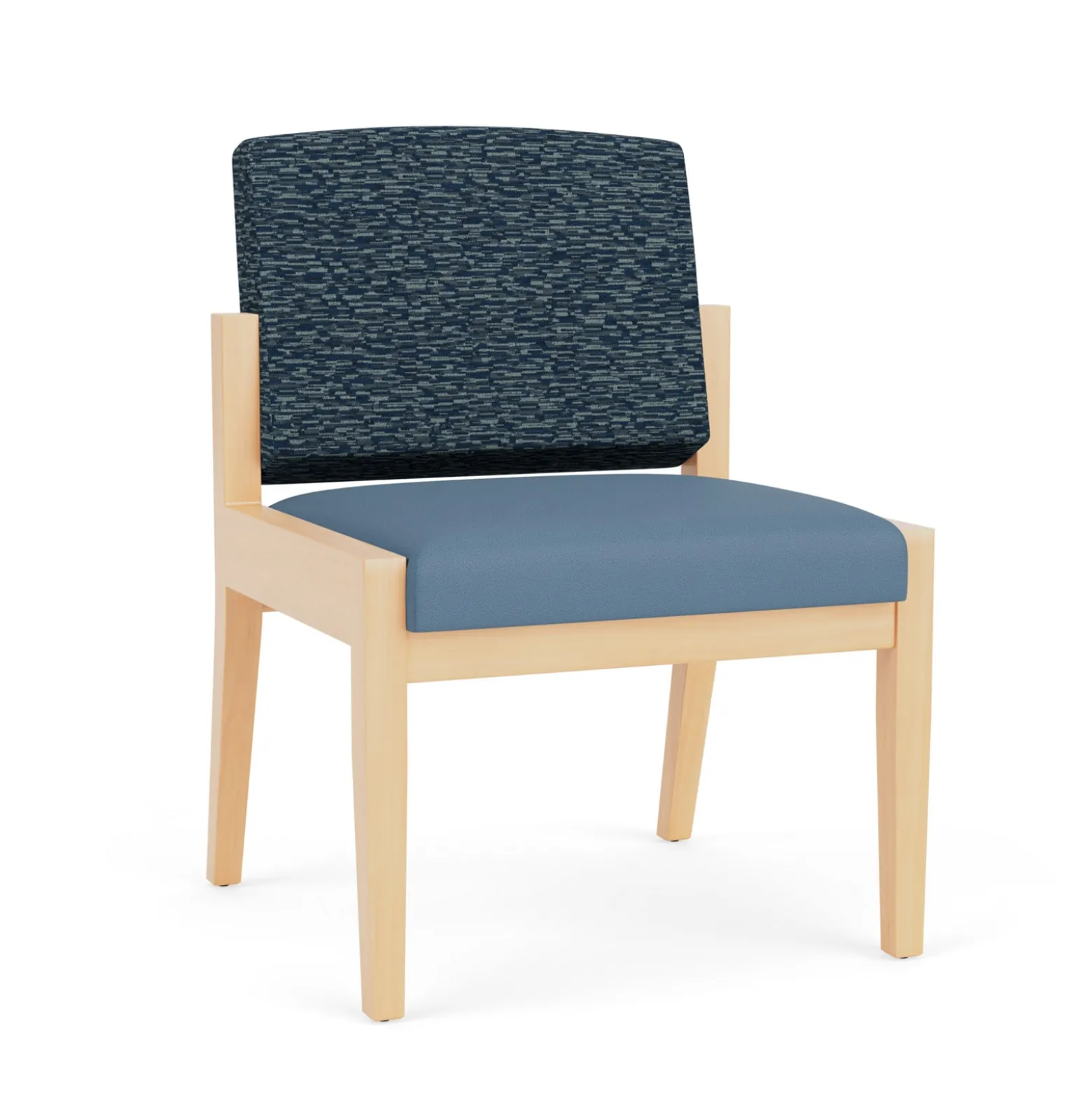 Mason Street Wood Armless Guest Chair in Standard Upholstery