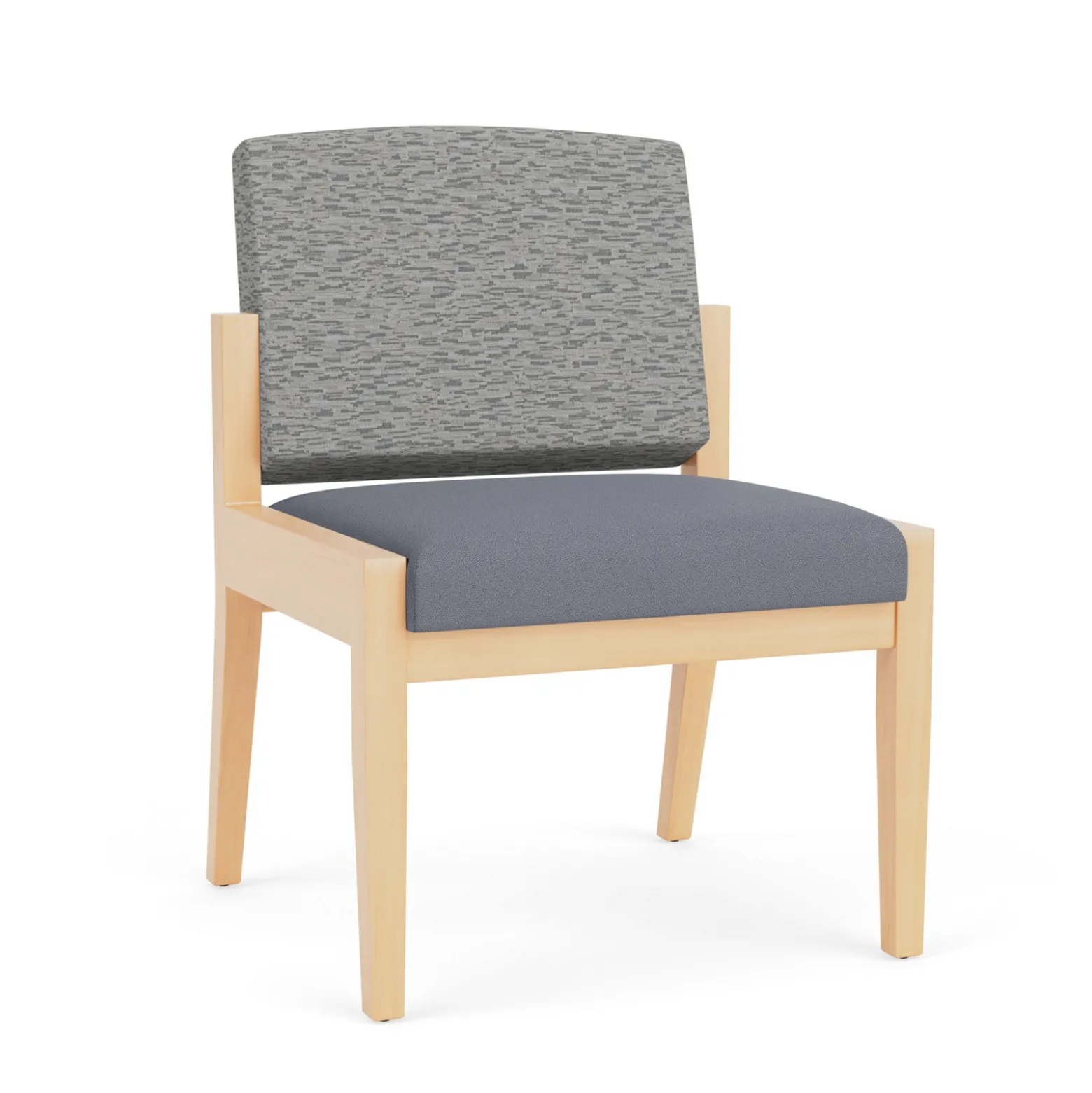 Mason Street Wood Armless Guest Chair in Standard Upholstery