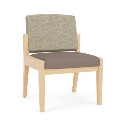 Mason Street Wood Armless Guest Chair in Standard Upholstery