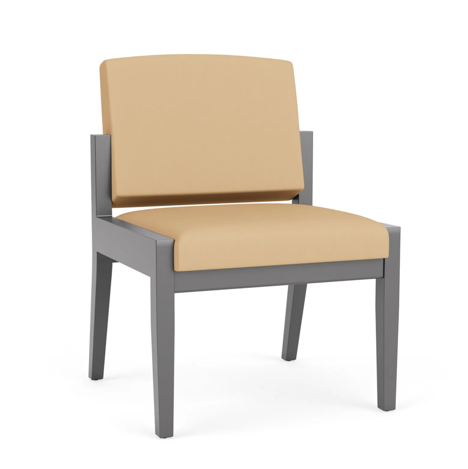 Mason Street Wood Armless Guest Chair in Standard Upholstery