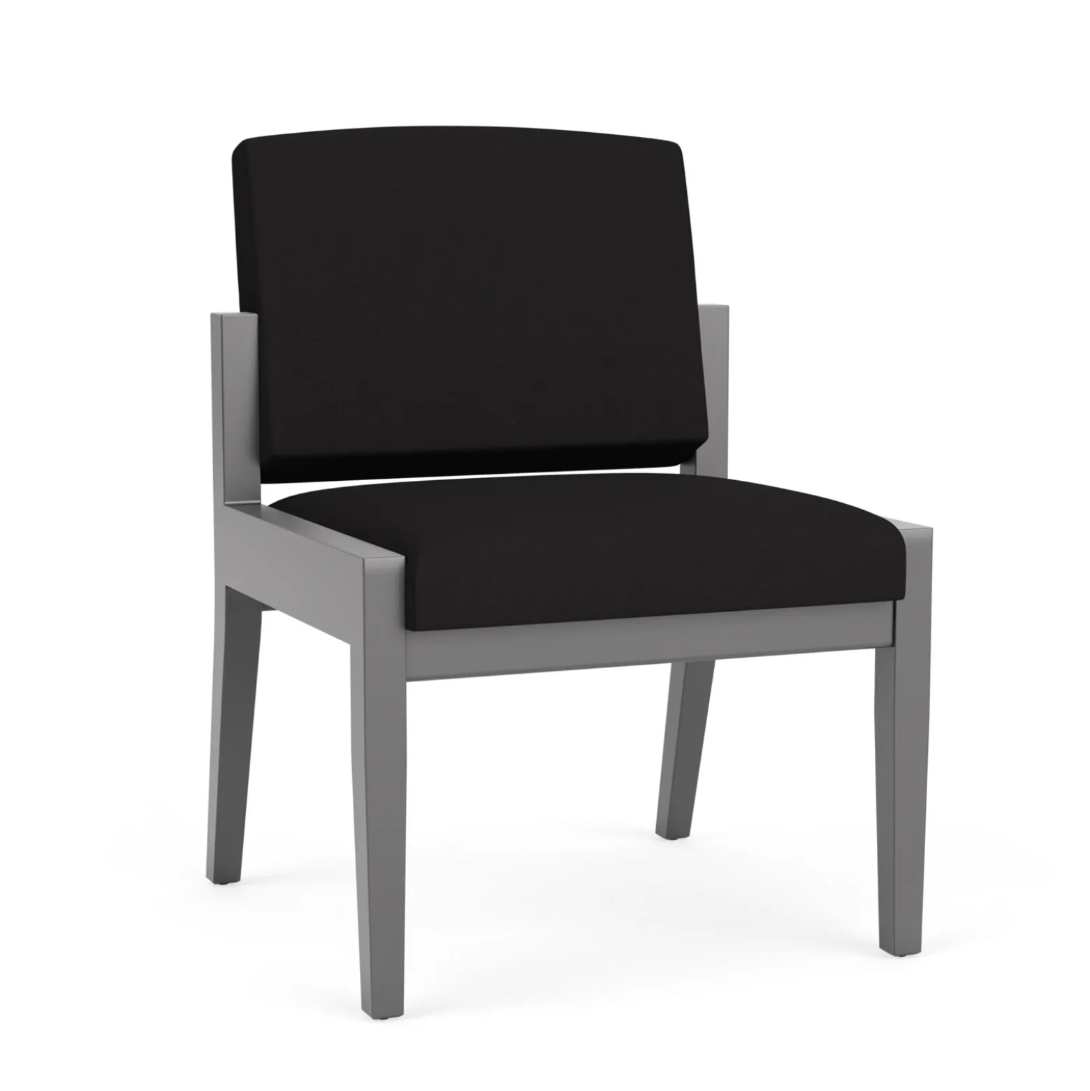 Mason Street Wood Armless Guest Chair in Standard Upholstery