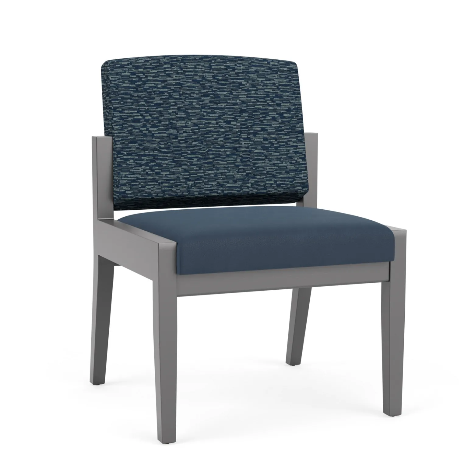 Mason Street Wood Armless Guest Chair in Standard Upholstery