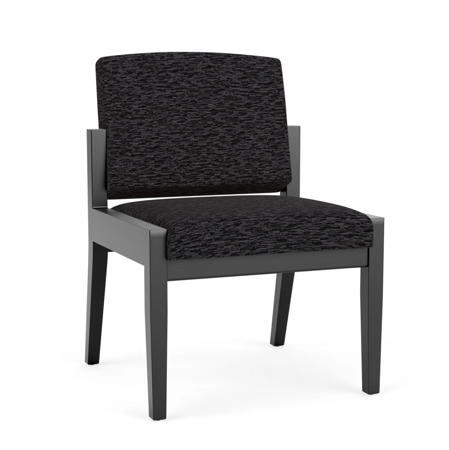 Mason Street Wood Armless Guest Chair in Standard Upholstery