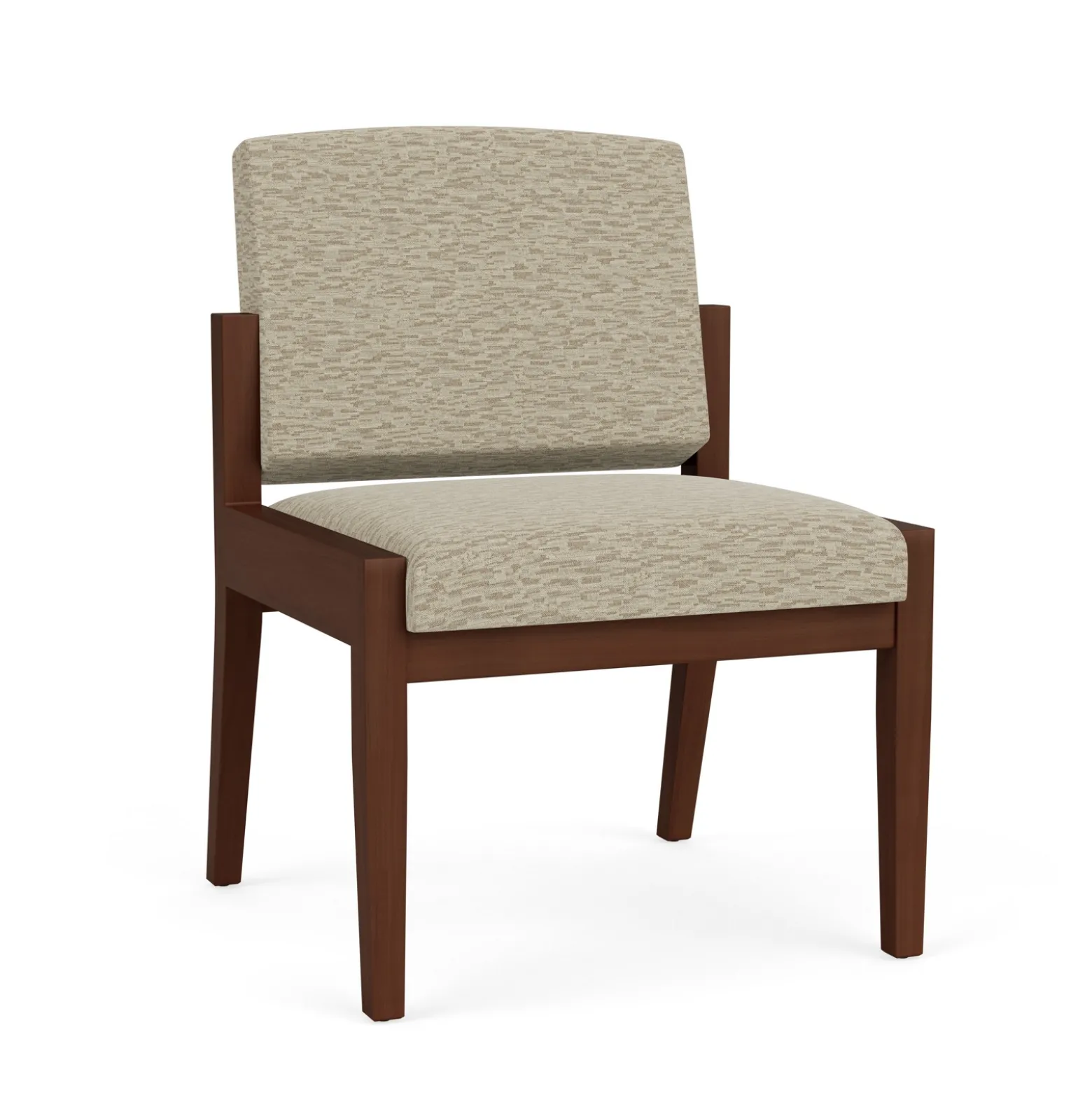 Mason Street Wood Armless Guest Chair in Standard Upholstery