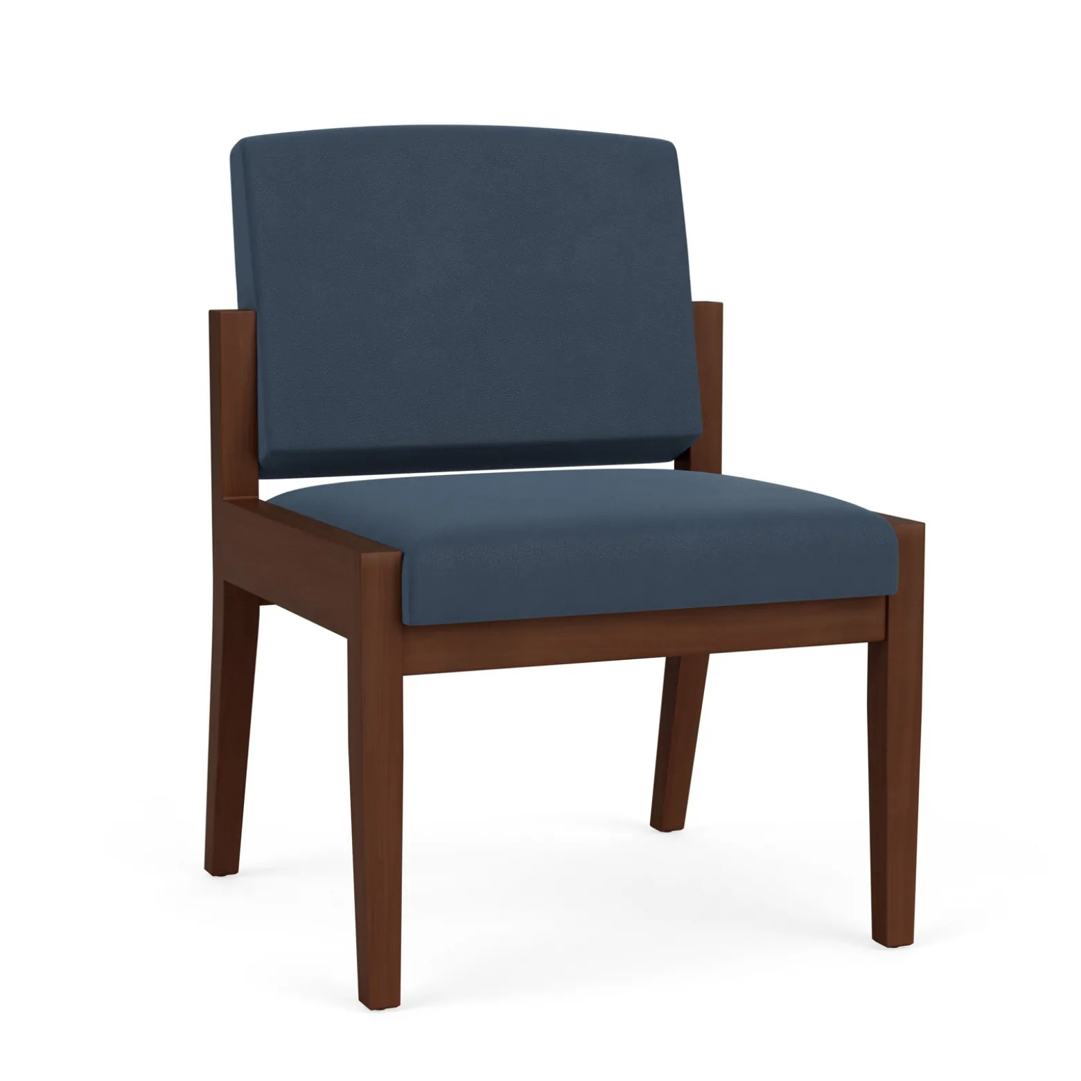 Mason Street Wood Armless Guest Chair in Standard Upholstery