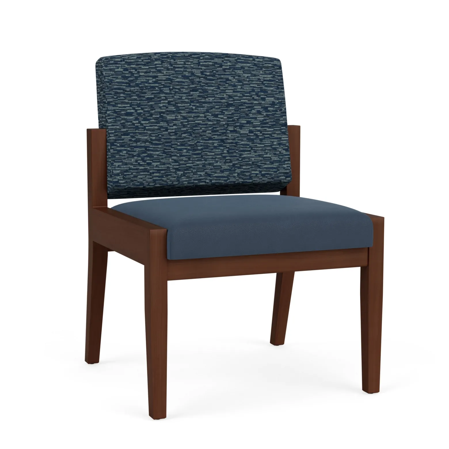 Mason Street Wood Armless Guest Chair in Standard Upholstery
