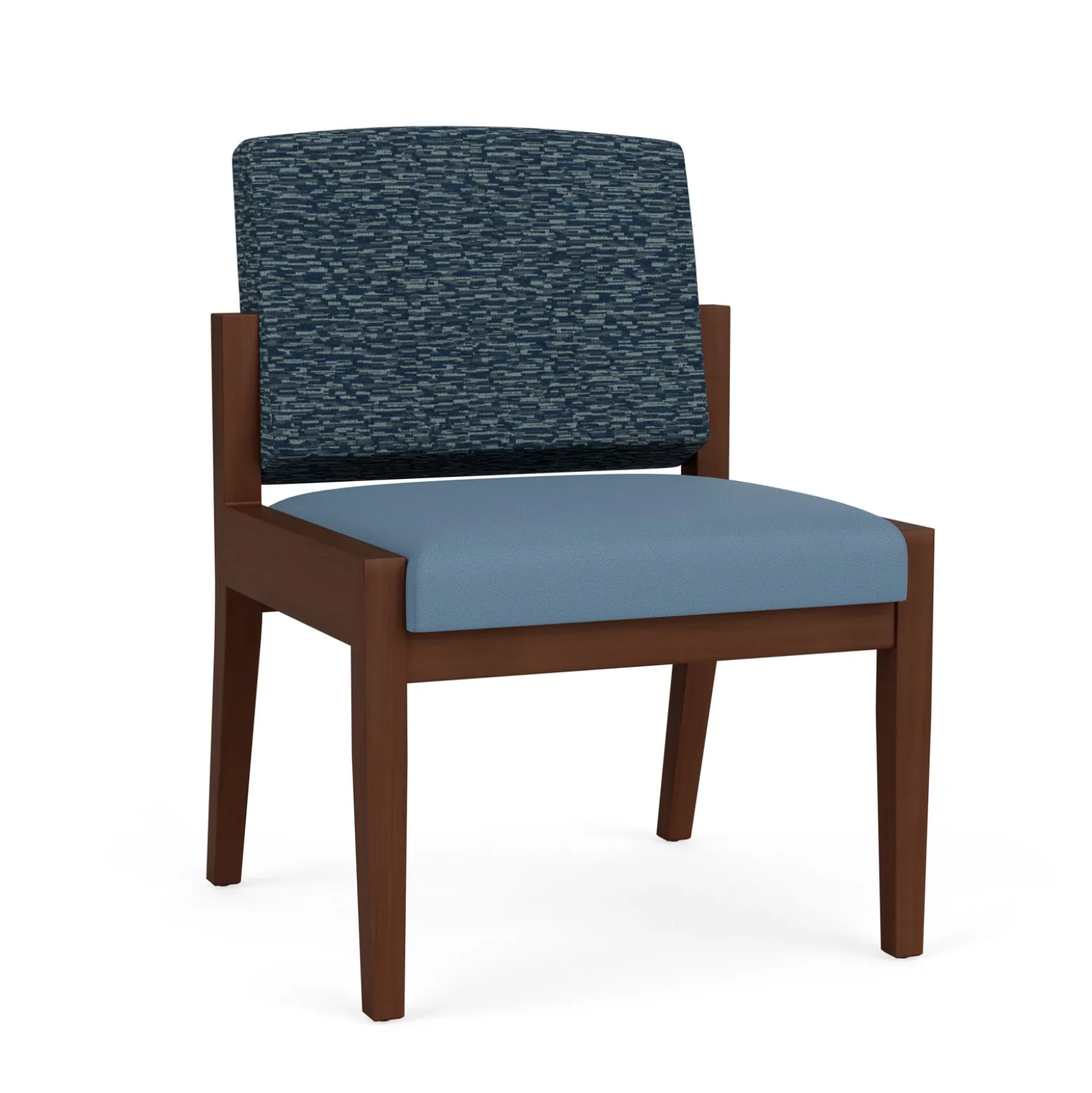 Mason Street Wood Armless Guest Chair in Standard Upholstery