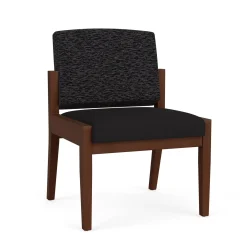 Mason Street Wood Armless Guest Chair in Standard Upholstery