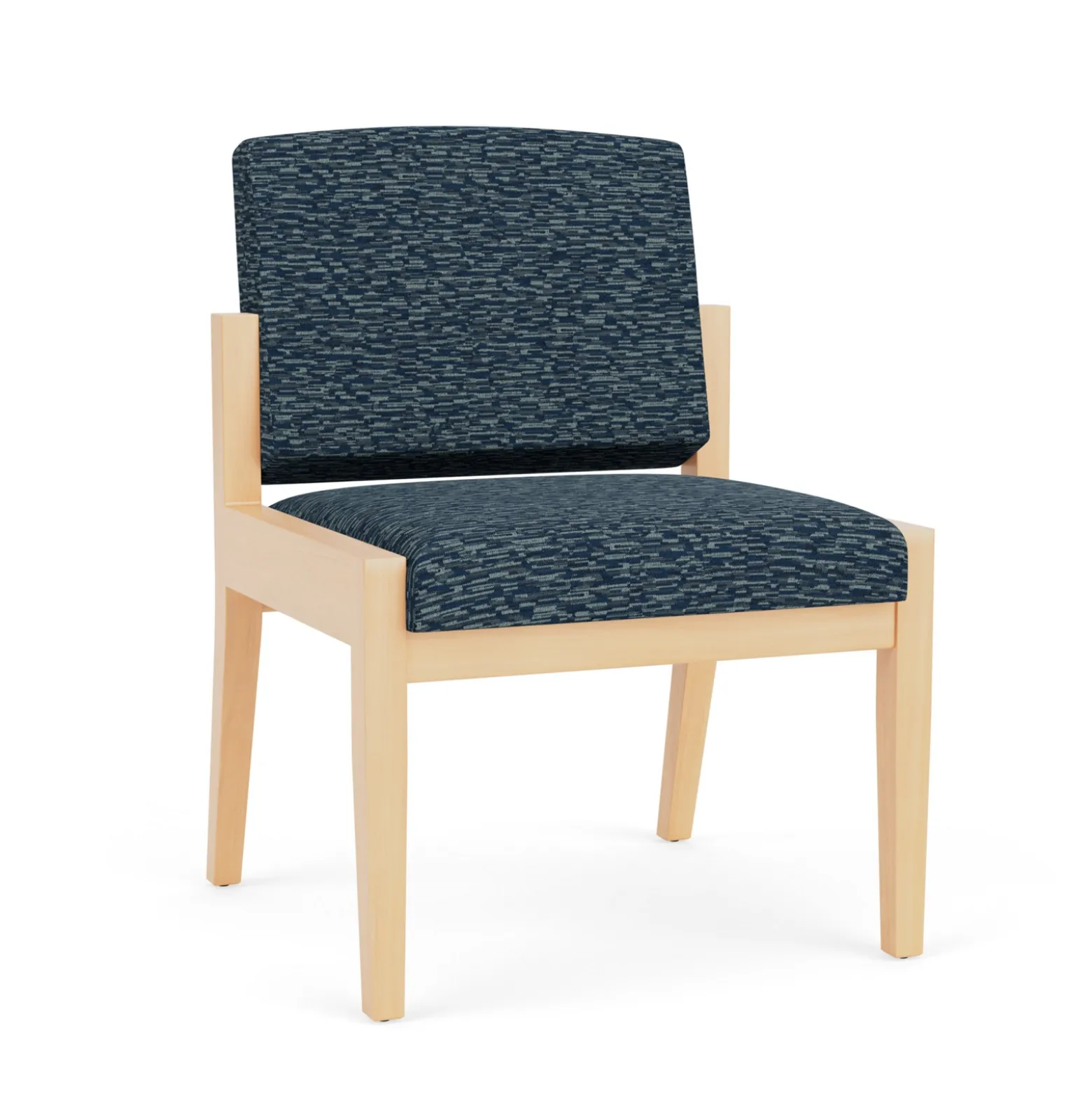 Mason Street Wood Armless Guest Chair in Standard Upholstery