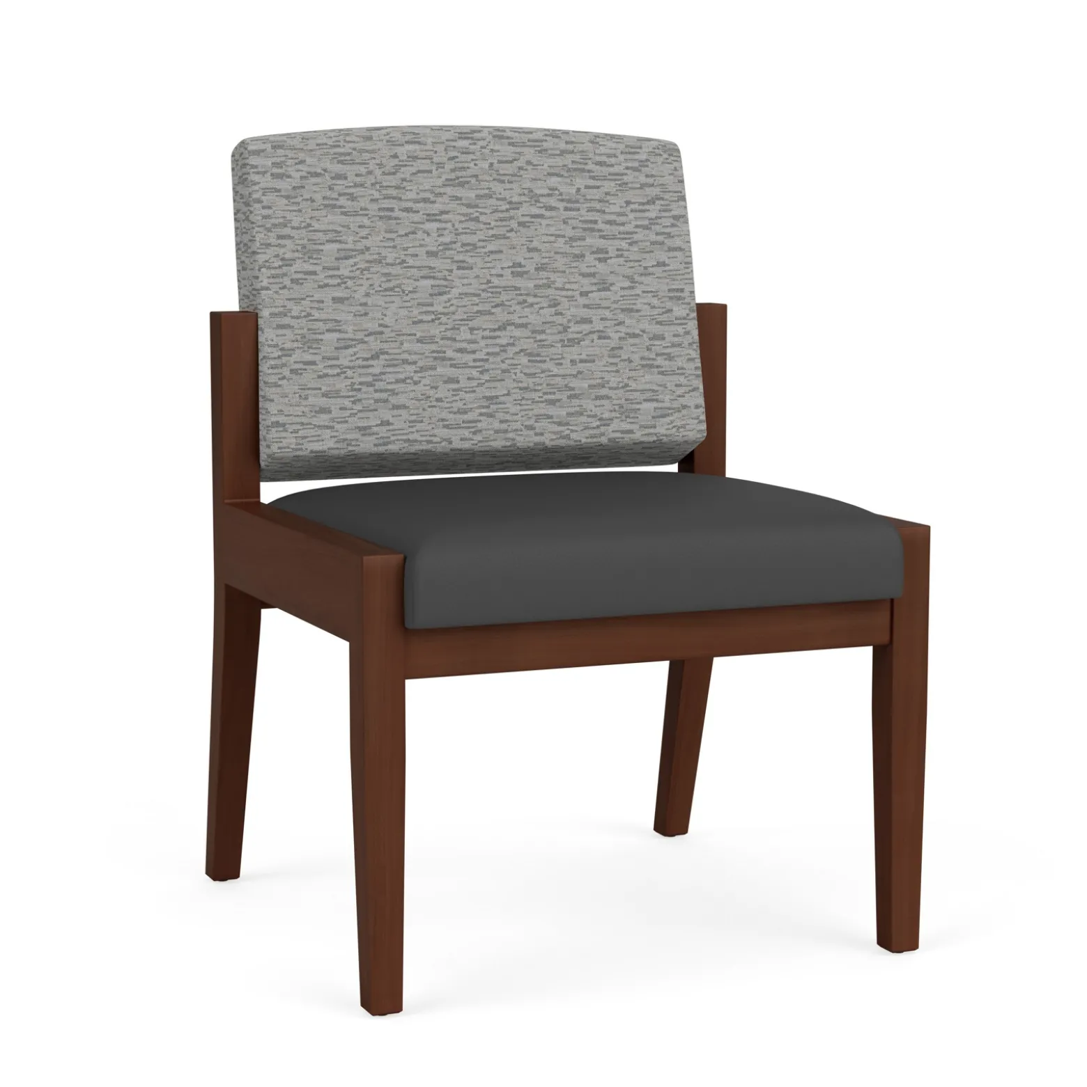Mason Street Wood Armless Guest Chair in Standard Upholstery