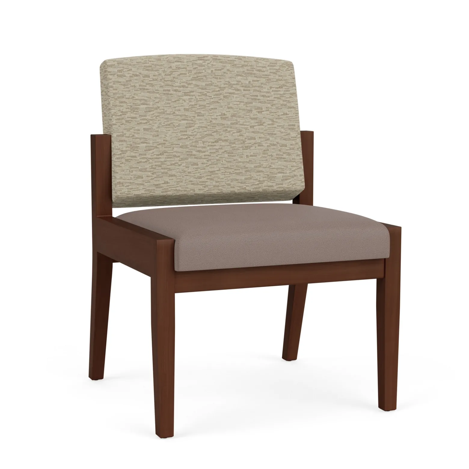 Mason Street Wood Armless Guest Chair in Standard Upholstery