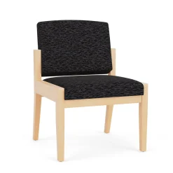 Mason Street Wood Armless Guest Chair in Standard Upholstery