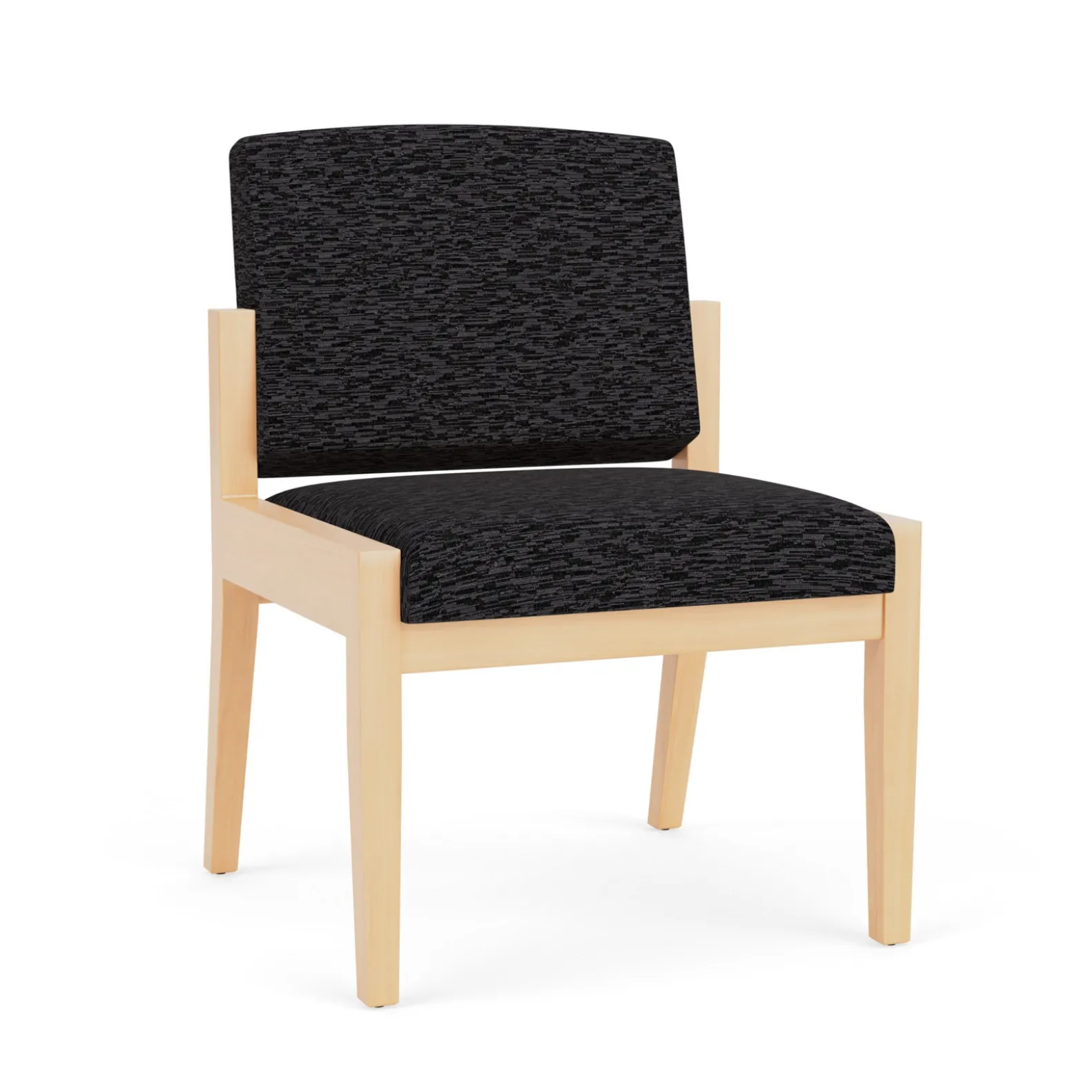 Mason Street Wood Armless Guest Chair in Standard Upholstery