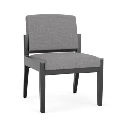 Mason Street Wood Armless Guest Chair in Premium Upholstery