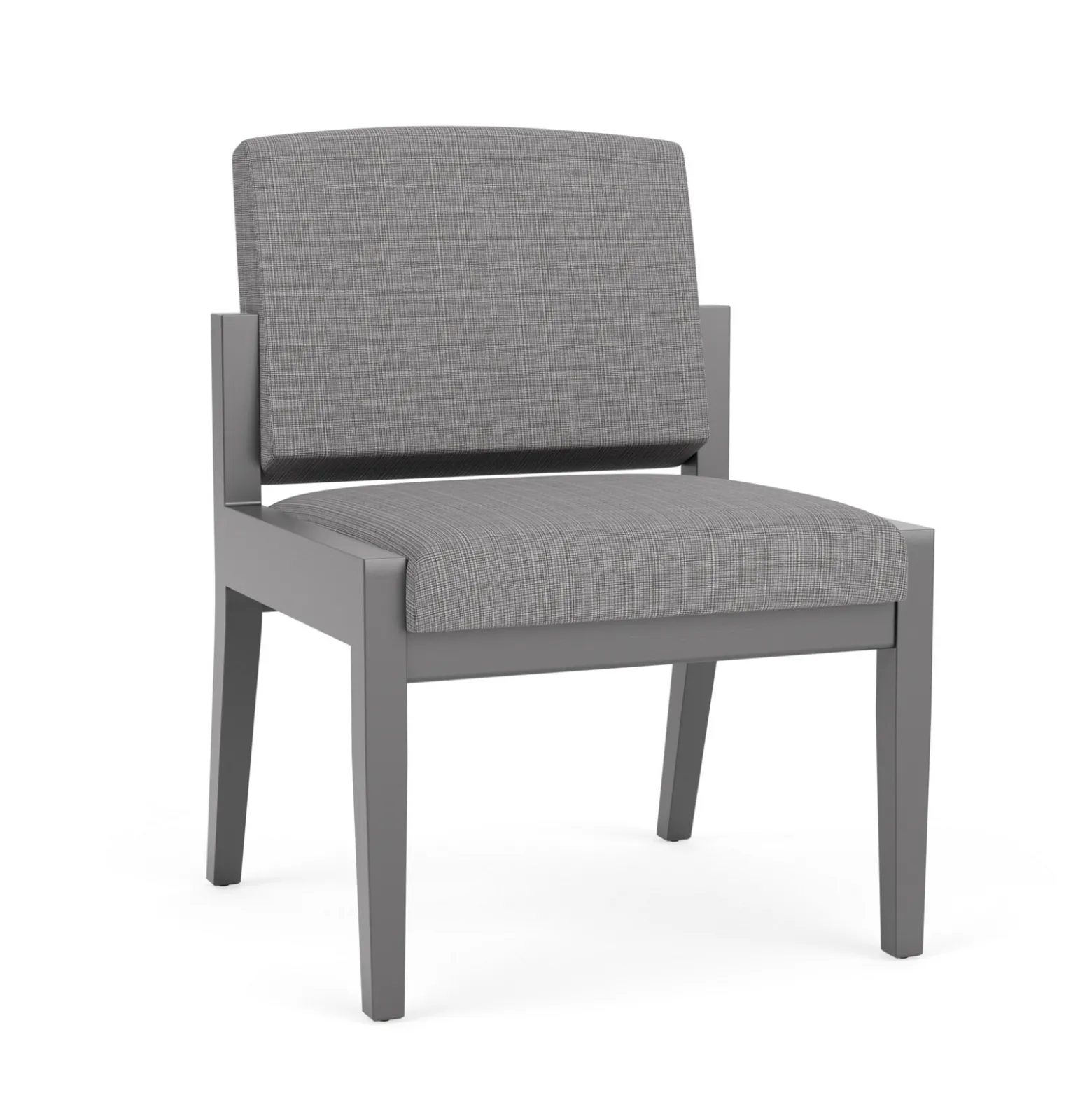 Mason Street Wood Armless Guest Chair in Premium Upholstery