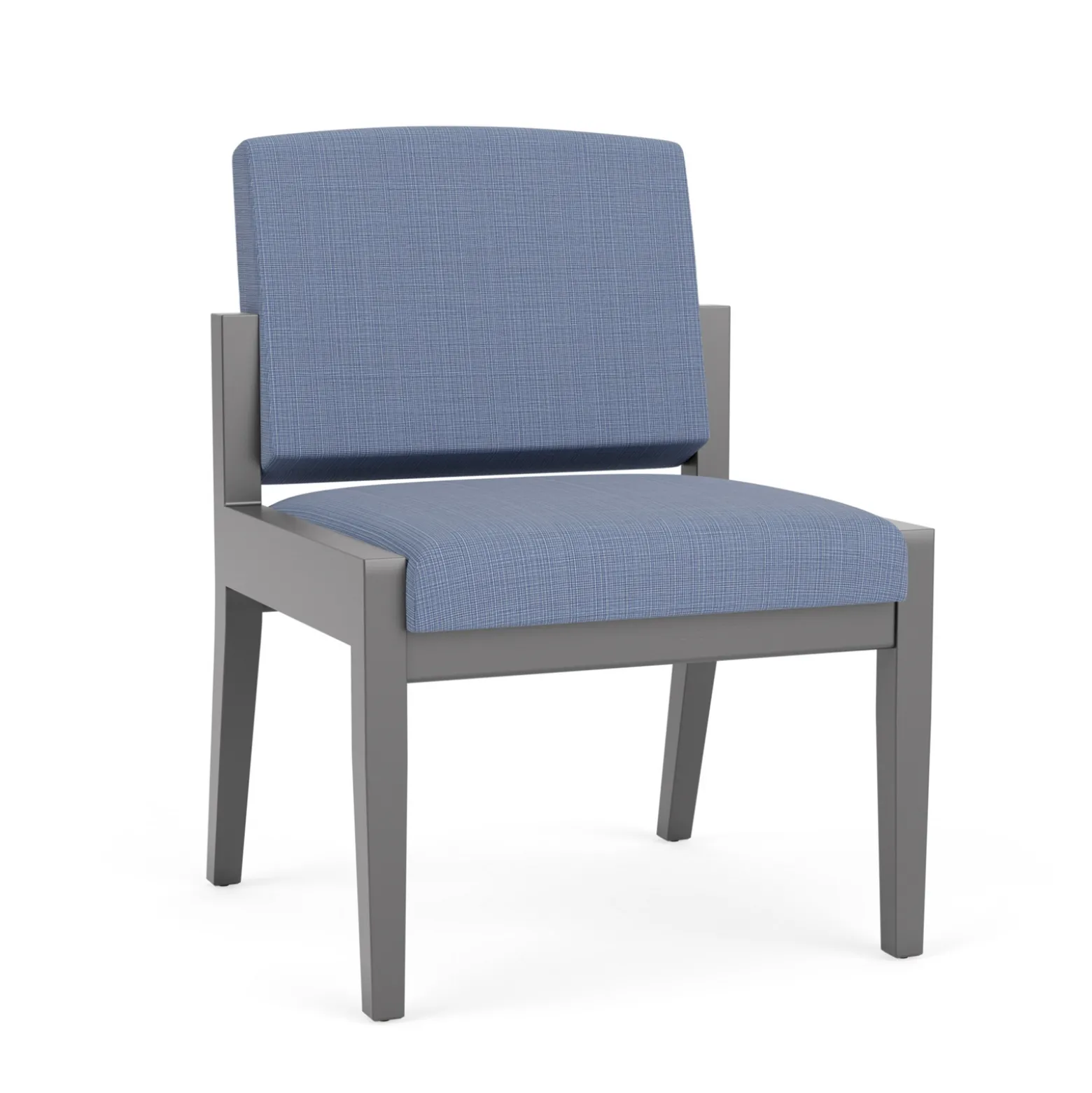 Mason Street Wood Armless Guest Chair in Premium Upholstery