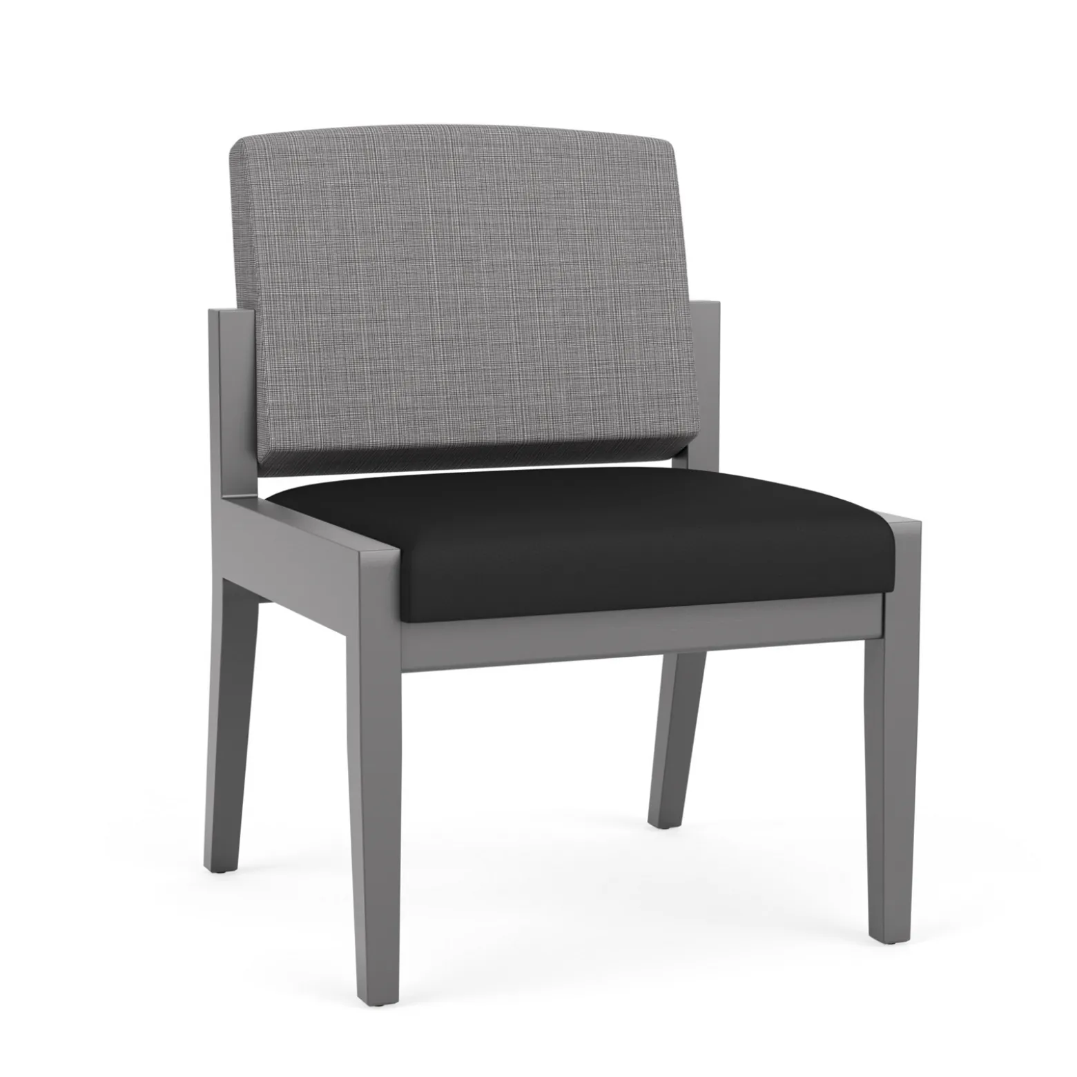 Mason Street Wood Armless Guest Chair in Premium Upholstery