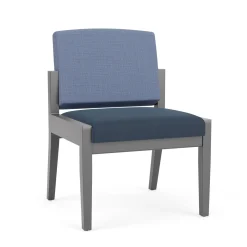 Mason Street Wood Armless Guest Chair in Premium Upholstery