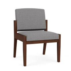 Mason Street Wood Armless Guest Chair in Premium Upholstery