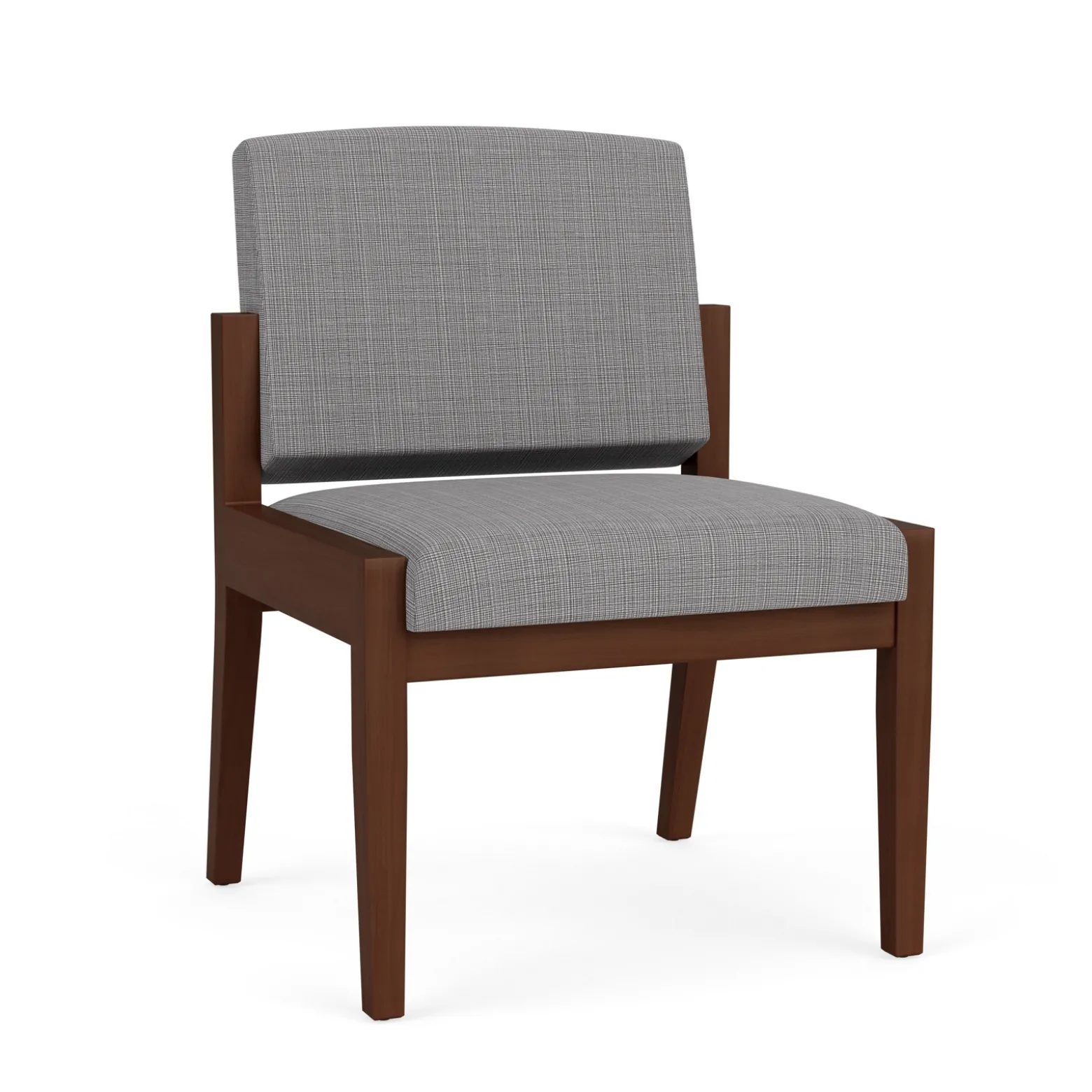Mason Street Wood Armless Guest Chair in Premium Upholstery