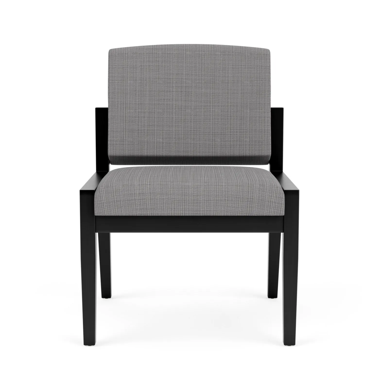 Mason Street Wood Armless Guest Chair in Premium Upholstery