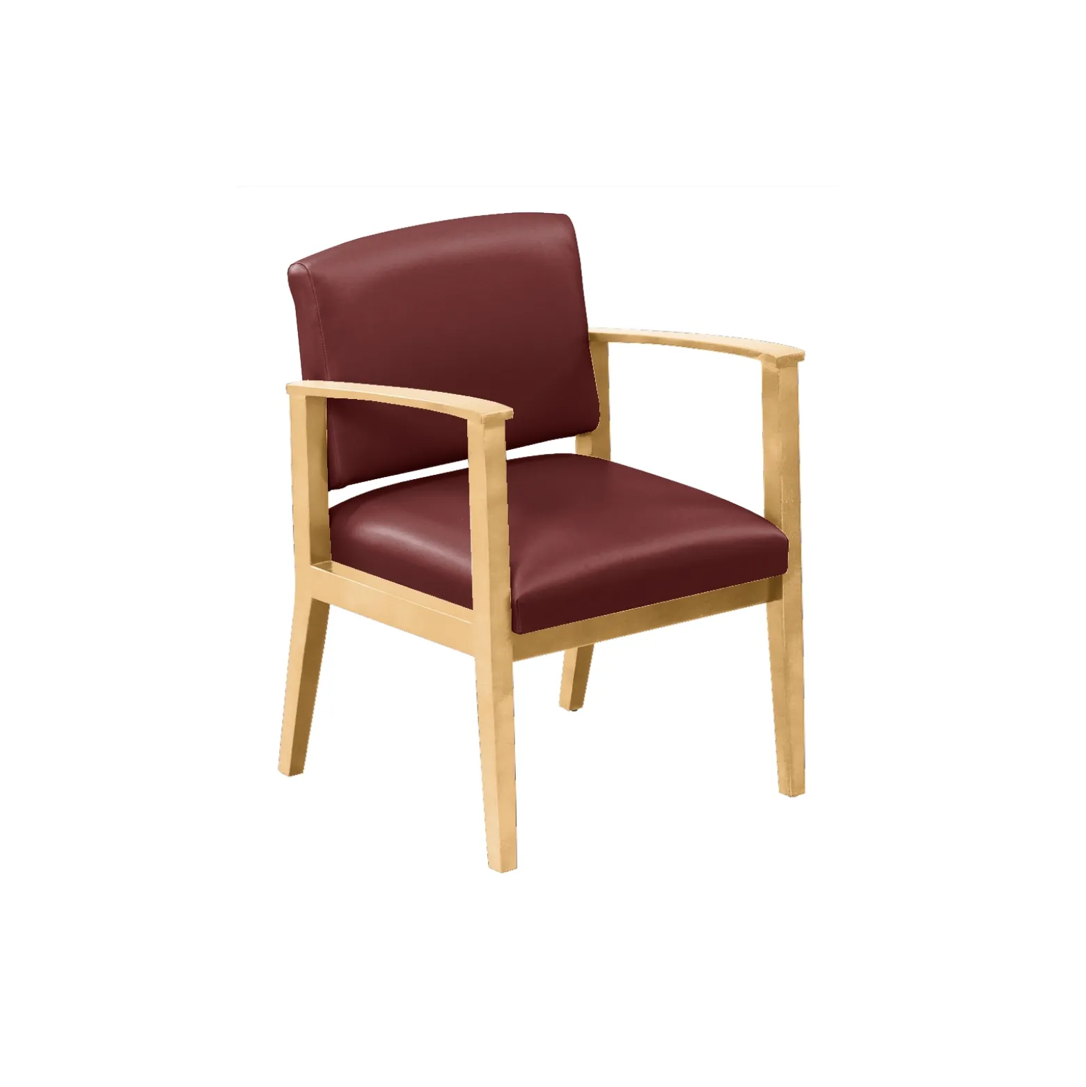 Mason Street Wood Guest Chair in Premium Upholstery